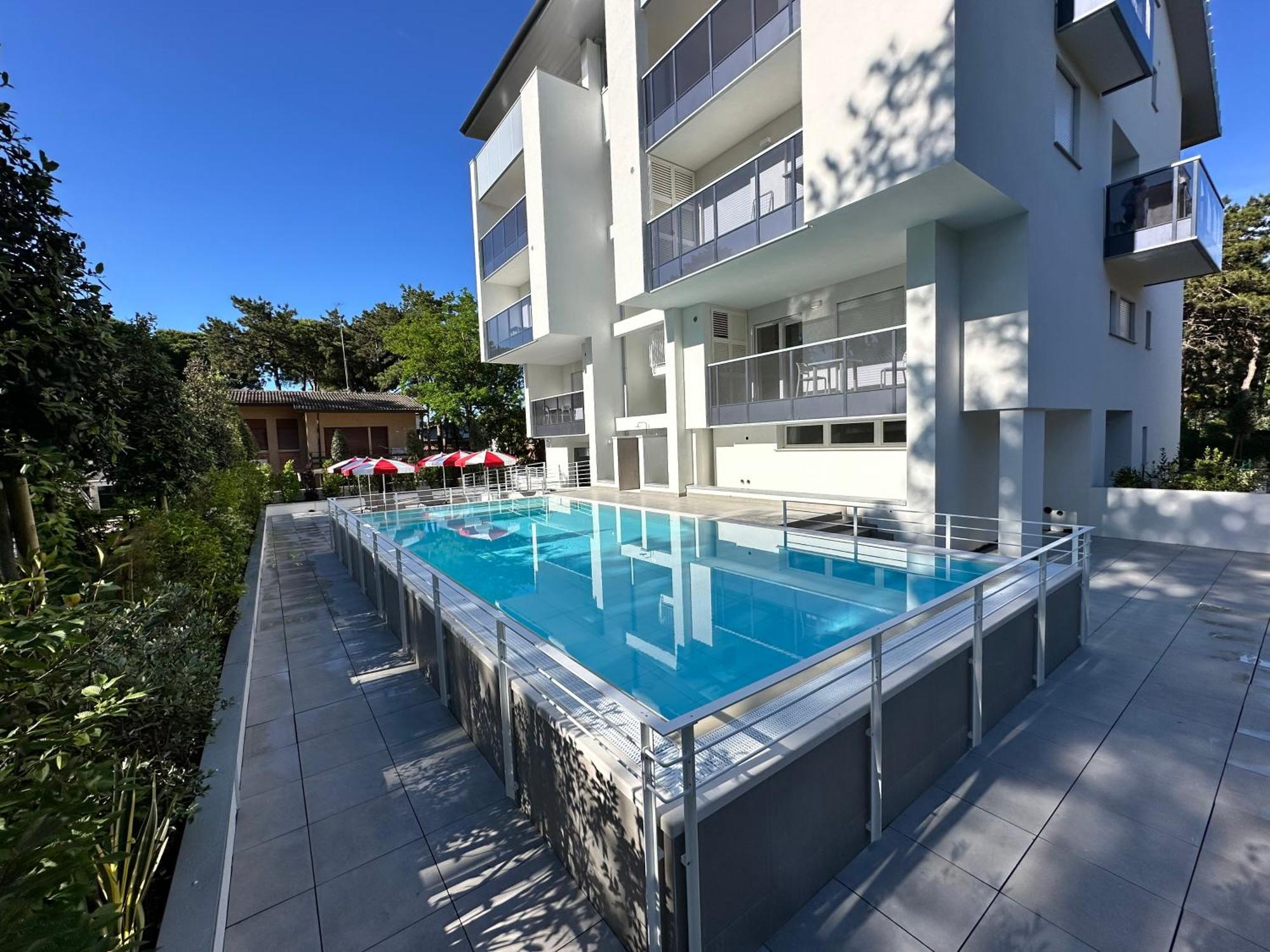 Nuovo Condominio Con Piscina E Garage Bibione Zewnętrze zdjęcie
